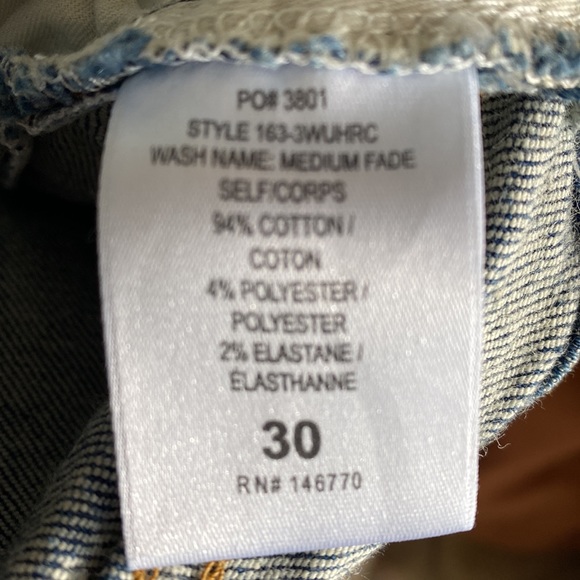 New with tags RE/DONE original high rise ankle crop jeans button fly - Picture 4 of 5